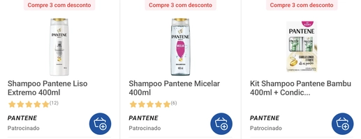 Shampoo Pantene 400ml - várias fragrâncias