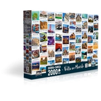 Quebra Cabeça 2000 Peças Volta ao Mundo Toyster Brinquedos