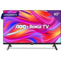 Smart TV Roku 43 Full HD com HDMI, USB e Wi-Fi