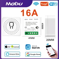 Automatizador de Luz, Relé Mini Módulo Inteligente de Embutir WI-FI TUYA Compatível com Alexa e Google