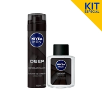 Kit Deep nivea - Espuma de Barbear + Loção Pós Barba