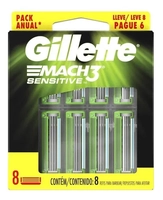 Carga Gillette Mach3 Sensitive [Leve 8 Pague 6]
