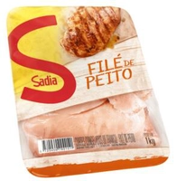 (Primeira Compra) Filé de Peito de Frango Congelado SADIA Bandeja 1kg | R$7