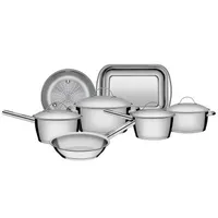 [Clube do Ricardo] Conjunto de Panelas 7 peças de Aço Inox com Fundo Triplo - R$289