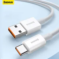 [Conta Nova CBAli R$4.5] Baseus PD100W USB para tipo C Cabo 6A Carregamento Rápido QC 3.0