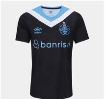 Camisa Grêmio III 24/25 s/n° Torcedor Umbro Masculina - Preto+Branco