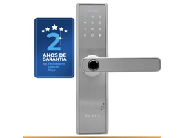 Fechadura Digital de Embutir com Biometria, Elsys, ESF-DE2000B, Prata - Abertura via Biometria e Senha Numérica