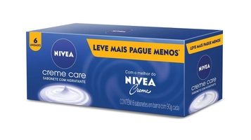 [Regional] Nivea Sabonete Em Barra Creme Care Promo 6 Unidades 90g