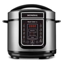 Panela de Pressão Elétrica Mondial 5L Digital Master Cooker PE-38 5L Preta - 110V