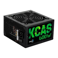 FONTE AEROCOOL KCAS 600W BRONZE FULL RANGE 80 PLUS, EN53374 | R$359