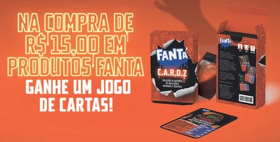 Compre R$ 15 em produtos Fanta e Ganhe um Jogo de Cartas - Promoção Todos Querem Fanta