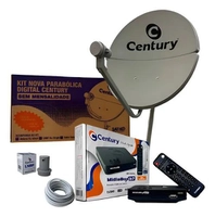 Kit Antena KU 60cm com Receptor Midiabox B7