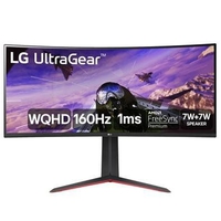 [APP/Com cashback R$ 1497 ] Monitor Gamer Curvo LG UltraGear 34", WQHD, UltraWide, 160Hz, 1ms, FreeSync Premium, HDR10, Som Integrado - 34GP63A-B