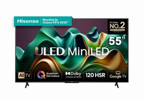 (APP) Smart TV 55” Hisense UHD 4K Mini LED U6N com Google TV, Wi-Fi, Bluetooth, USB e HDMI - 55U66LUA