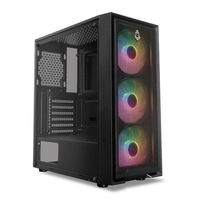 Gabinete Gamer Mancer Relic c/ 3 Fans e Vidro