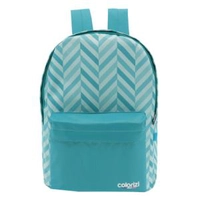 Mochila Colorize Listras Verde G - R$25