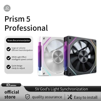 Cooler ARGB 12cm LDPCSJ Prism 5 Pro com 4 pinos silencioso e potente