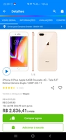 Iphone 8 Plus - Apple - Dourado Tela 5,5 | R$ 2.836