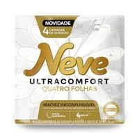 Papel Higiênico Neve Folha Quádrupla 4 Rolos 20m