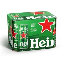 [+ por - R$49,45] Heineken Cerveja Sleek Lata 350ml Pack 12 Unidades