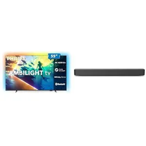 Smart TV 55'' 4K Ambilight + Soundbar Bluetooth