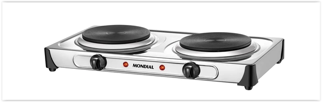 Fogão Elétrico Mondial Fast Cook Due FE-03 com 2 Chapas de Aquecimento | R$ 161