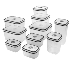 Conjunto de Potes Herméticos para Cozinha com Tampa 10 Peças - Electrolux