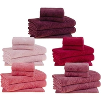 [AME SC R$ 24] Jogo de Toalha Banhão Rosas Rosa Claro 5 Peças - Casa e Conforto By Buddemeyer