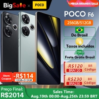 [Já com impostos] Snapdragon POCO F6 Smartphone AMOLED com OIS, Turbo Charging, 8S Gen 3, 90W, 5000mAh, 50MP, 1.5K