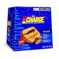 Panettone Charge 450g com recheio de chocolate e amendoim