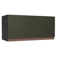 Armário Aéreo Madesa Reims 70 cm 1 Porta - Preto - Preto