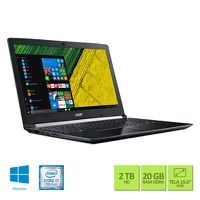 Notebook Acer Aspire A515-51G-70PU Intel® Core™ i7-7500U 20GB RAM 2TB HD NVIDIA® GeForce® 940MX com 2 GB GDDR5 15.6" Full HD Windows 10 - R$3.432