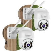 Kit 2 Câmeras IP Externa Wi-Fi ICSee Infravermelho