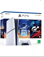 PlayStation 5 Slim Disk 1TB 1 Controle Branco Sony com 2 Jogos
