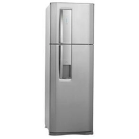 Refrigerador Electrolux Duplex DW42X Frost Free com Dispenser de Água e Controle de Temperatura Blue Touch 380 L - Inox - R$1.994