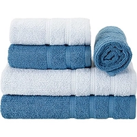 [CC Shoptime] Jogo de Toalhas Banho Celeste 5 Peças + By Buddemeyer