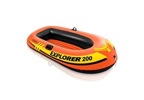 Barco Inflável Explorer 200 p/ 2 Pessoas - Laranja