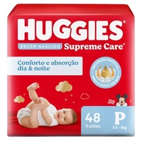 (Rec) Huggies Fralda Supreme Care P 48 Unidades