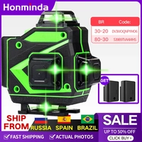 [Do Brasil] Nível a Laser Honminda 16 Linhas – 360° Horizontal e Vertical, Auto Nivelamento, Maleta e Acessórios