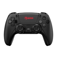 Controle de Video Gamer Sem Fio Marvo GT-90, Compatível Com PS4/PS3/Windows/IOS/Android, Black 
