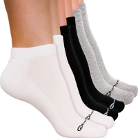 Kit 6 Meias Zhamaro Soquete Algodão Unissex Cano Curto