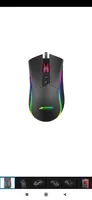 Mouse Gamer SuperFrame, BOSS, 10000 DPI, RGB, 7 Botões, Black, Sensor Pixart 3325 R$119
