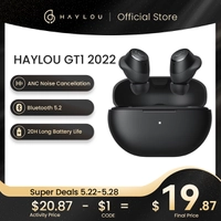 [1ª Compra R$92.38] Fones de ouvido sem fio, HAYLOU GT1 2022
