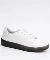 Tênis Feminino Casual Branco e Preto Izalu