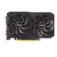 Placa de Vídeo RX 6500 XT V2 OC Edition, 4GB GDDR6, Axial-tech fans, 2-slot design - DUAL-RX6500XT-O4G-V2
