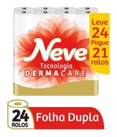 Papel Higiênico Neve Toque De Seda Leve 24 Pague 21 - 24 Rol