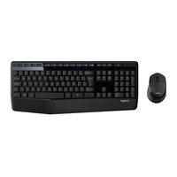 KIT TECLADO E MOUSE LOGITECH MK345 USB WIRELESS PRETO | R$165