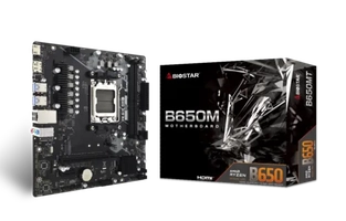 Placa Mãe Biostar B650MT, Chipset B650, AMD AM5, MATX, DDR5