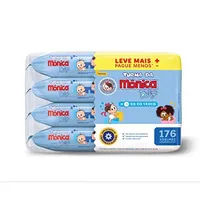 (R$ 17,95 +por- / REC) Kit Toalhas Umedecidas Turma da Mônica 176 unid.