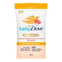 5uni Sabonete Líquido Dove Baby Hidratação Glicerinada Refil 180ml